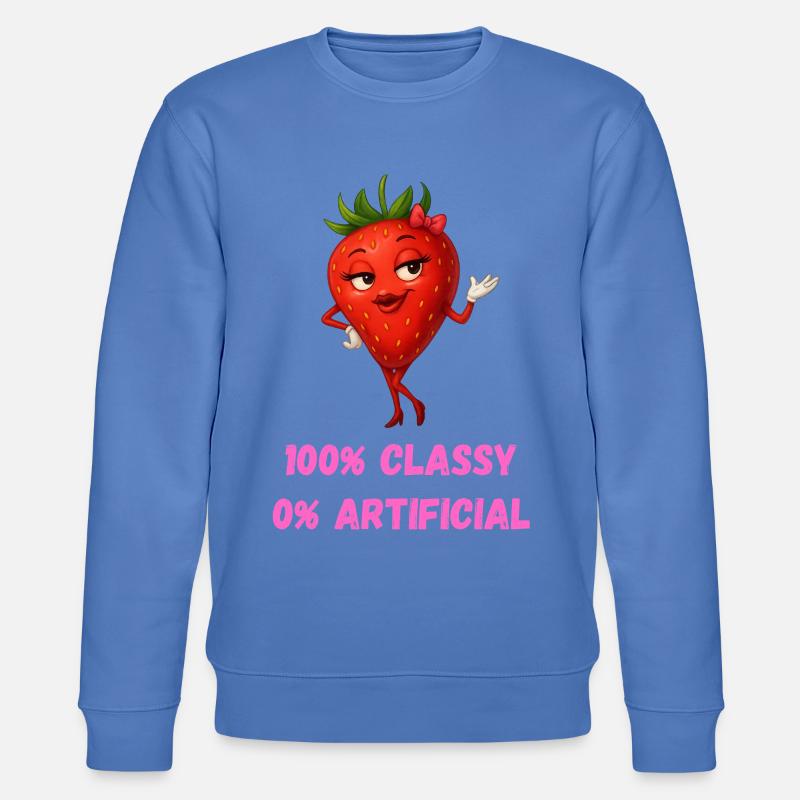 fraise diva élégant fruit dessin animé - Sweat bio CHANGER Stanley/Stella Unisexe - bleu