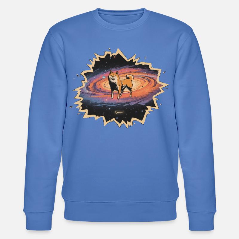 Shiba Kosmos Waouh - Sweat bio CHANGER Stanley/Stella Unisexe - bleu