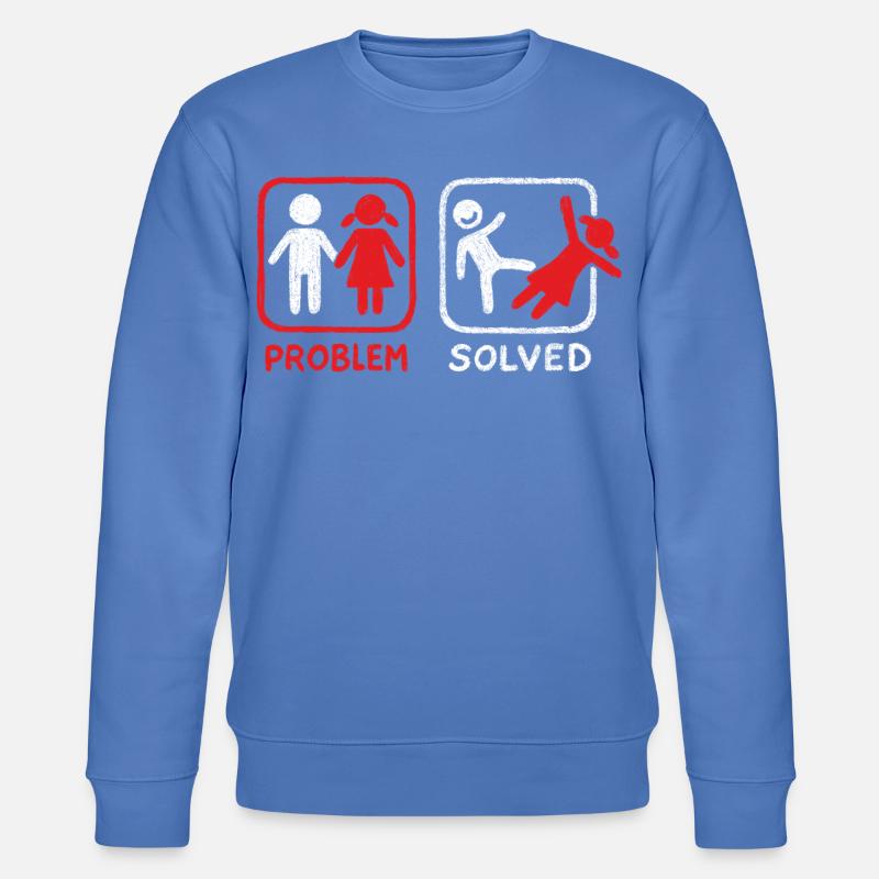 Problem Solved - Stanley/Stella Unisex Bio-Sweatshirt CHANGER  - Blau