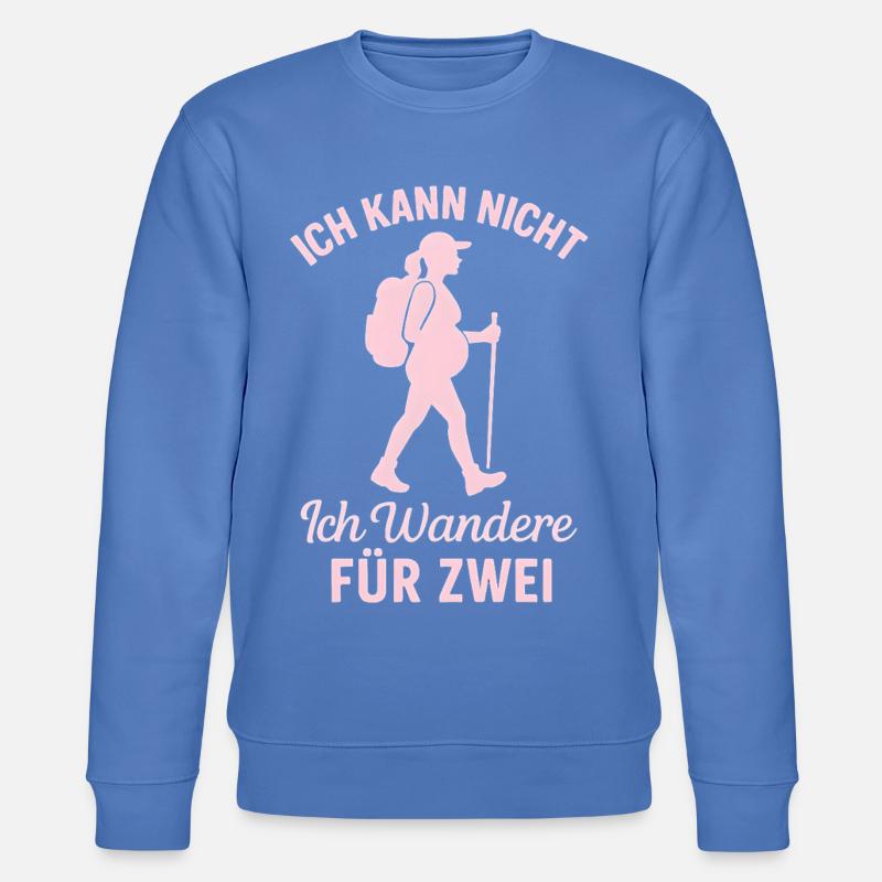 Schwanger Wandern Mutter 2026 - Stanley/Stella Unisex Bio-Sweatshirt CHANGER - Blau