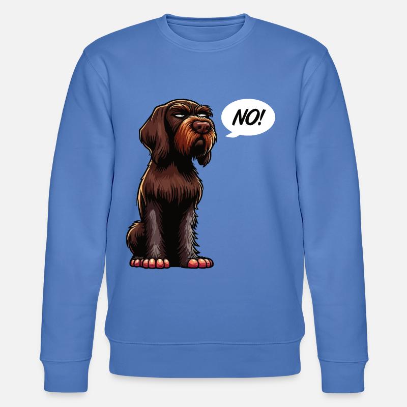 No Deutsch Drahthaar Deutsch-Drahthaar Besitzer - Stanley/Stella Unisex Bio-Sweatshirt CHANGER  - Blau