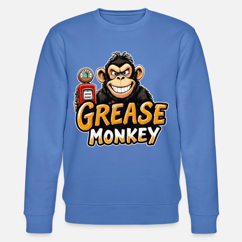 Mécanisme du sourire de GreaseMonkey - Sweat bio CHANGER Stanley/Stella Unisexe - bleu