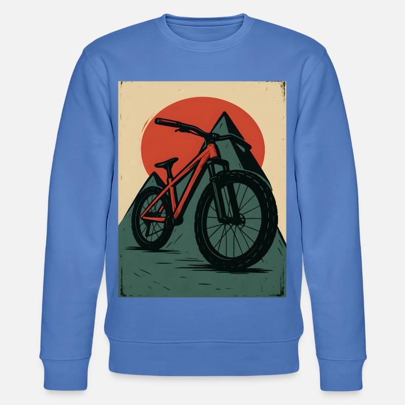 VTT avec soleils et pyramide - Sweat bio CHANGER Stanley/Stella Unisexe - bleu