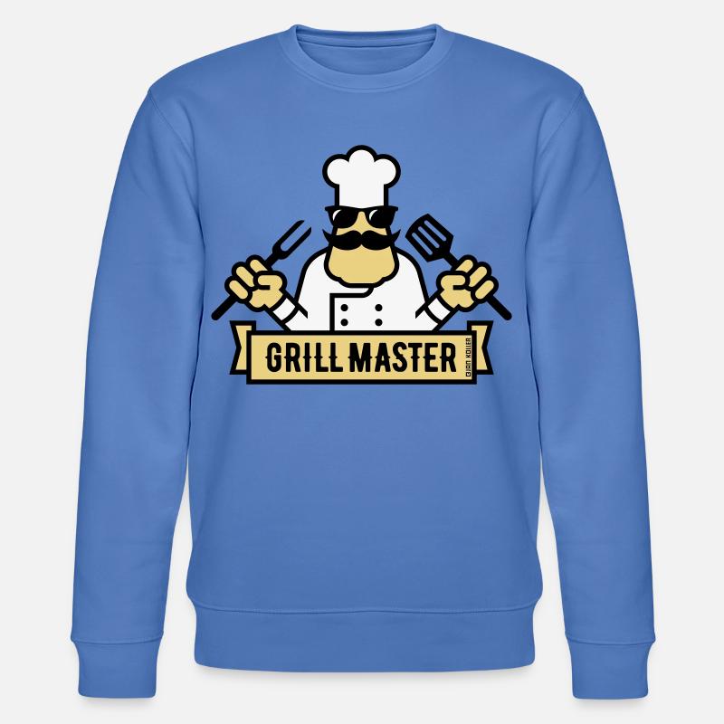 Grill Master (Grill / Barbecue / BBQ / 3C) - Sweat bio CHANGER Stanley/Stella Unisexe - bleu