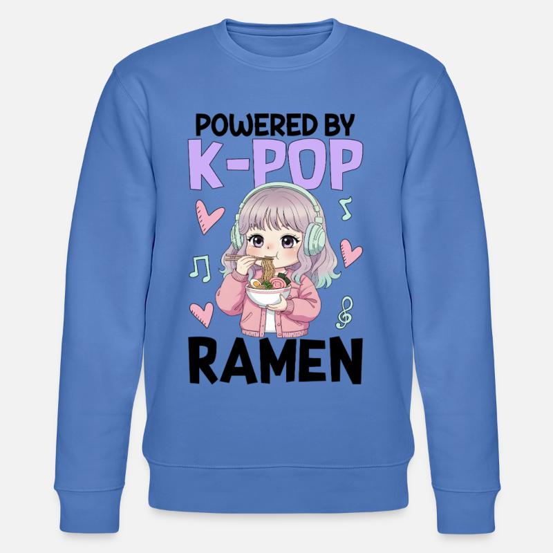 Powered By K-Pop Ramen - Stanley/Stella Unisex Bio-Sweatshirt CHANGER  - Blau