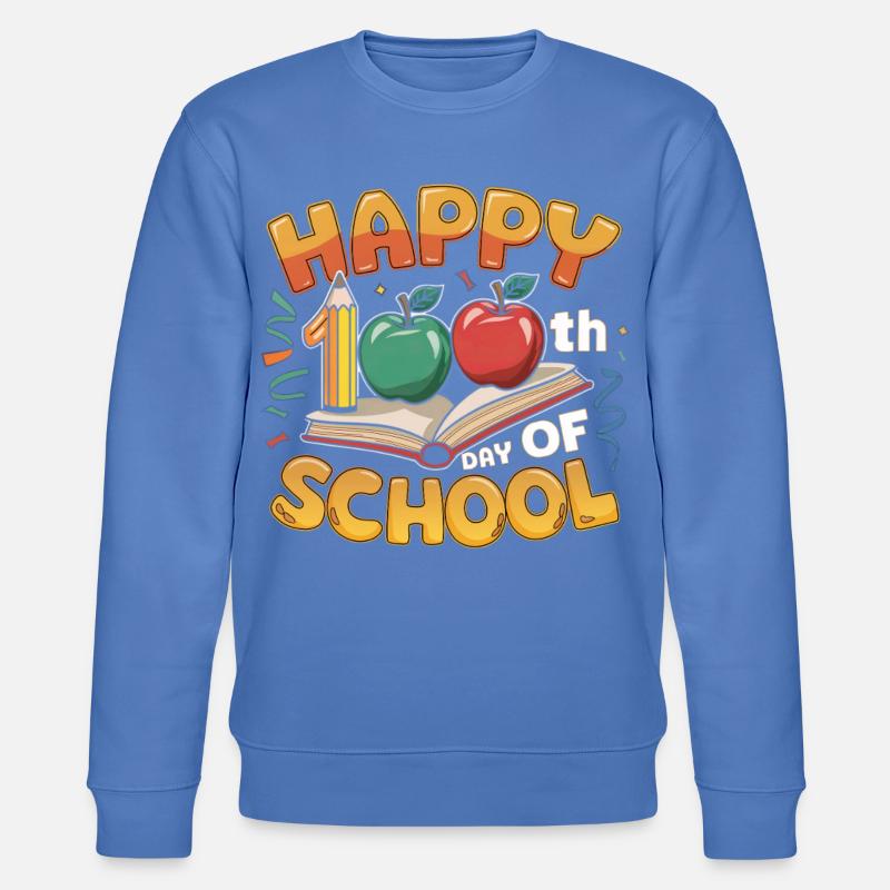 Conception du centième anniversaire de l’école - Sweat bio CHANGER Stanley/Stella Unisexe - bleu