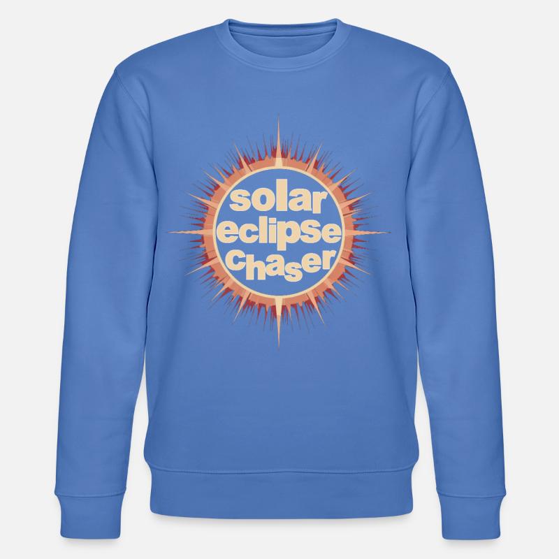 Solar eclipse chaser - Stanley/Stella CHANGER Unisex Organic Sweatshirt - bright blue