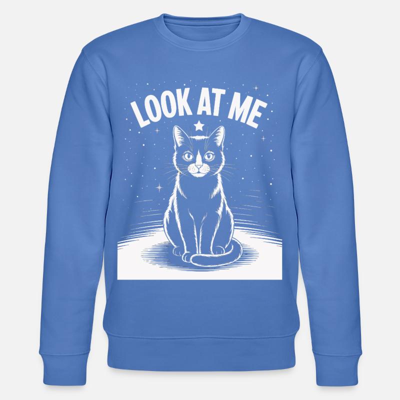 Regarde-moi - Ciel étoilé de chat - Sweat bio CHANGER Stanley/Stella Unisexe - bleu