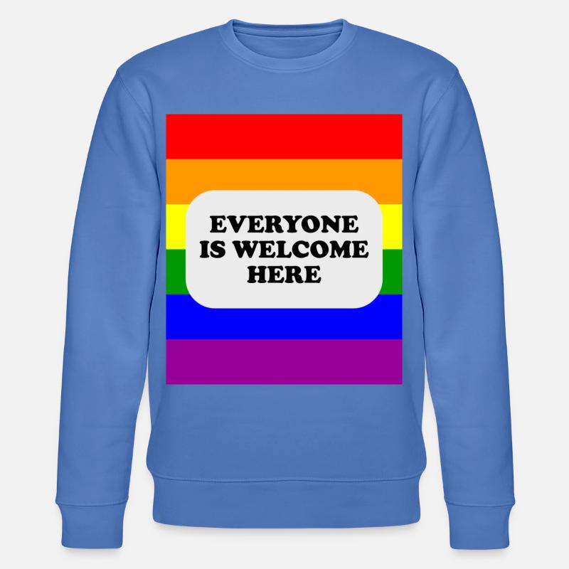 LGBT-Safe-Space-Regenbogenflagge - Stanley/Stella Unisex Bio-Sweatshirt CHANGER  - Blau
