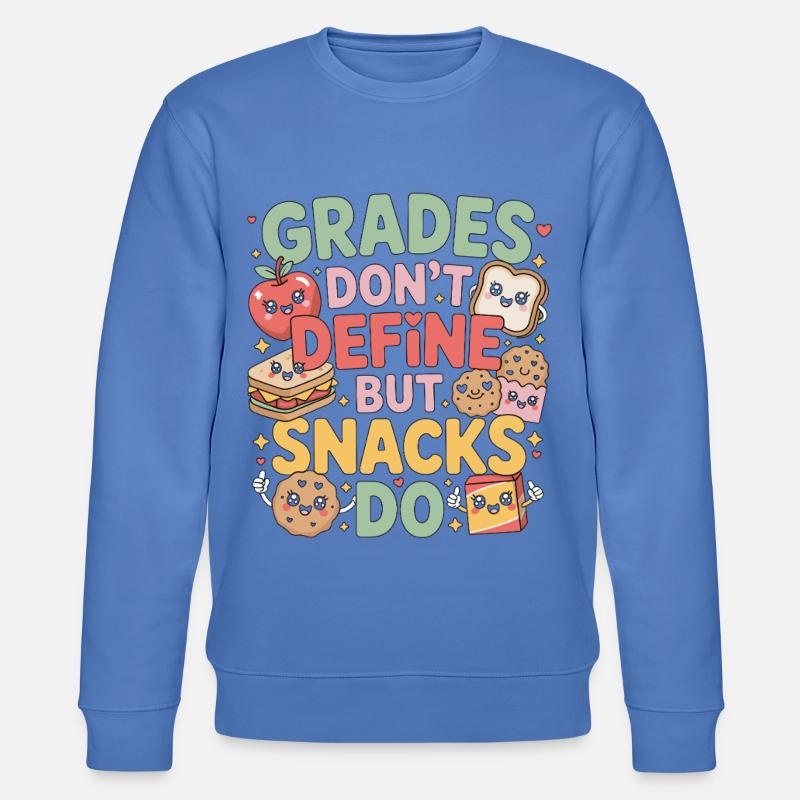 Elementary Teacher Grades Don't Define Education - Stanley/Stella Unisex Bio-Sweatshirt CHANGER  - Blau