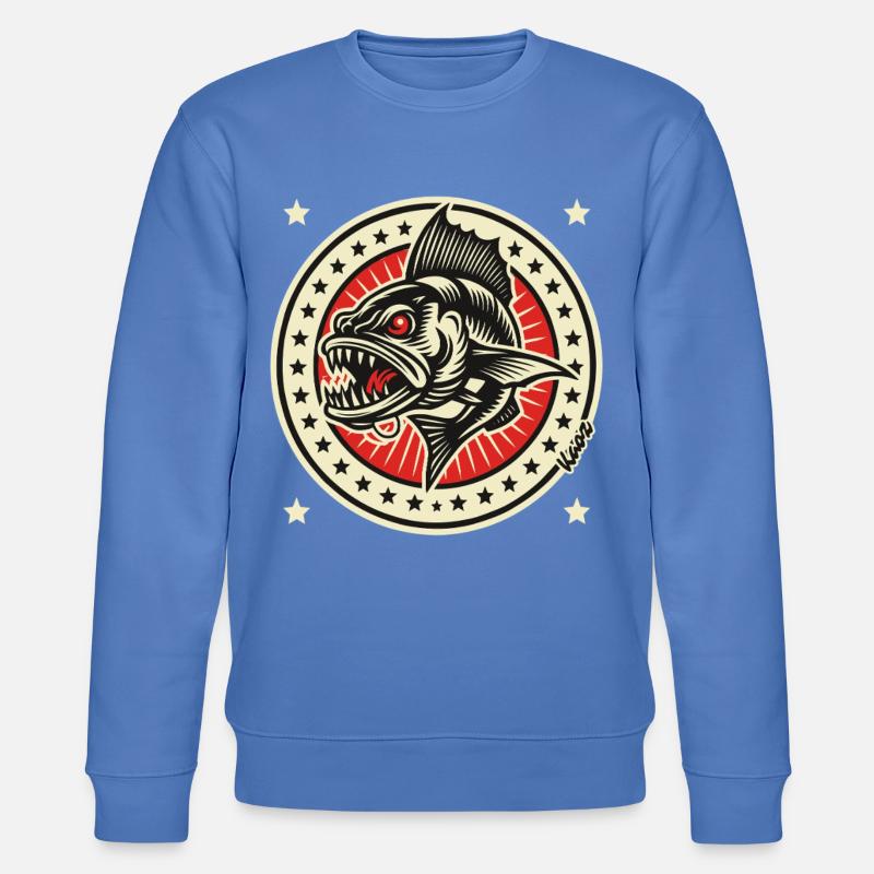 Barracuda-Abzeichen - Stanley/Stella Unisex Bio-Sweatshirt CHANGER - Blau