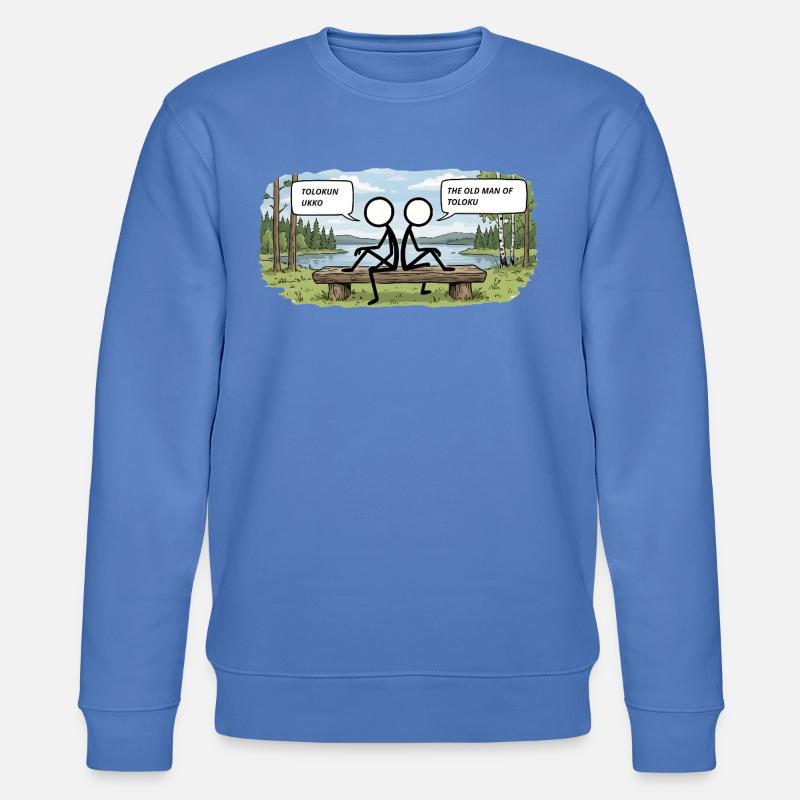 Savo Guys Duo 2 Tale Bench - Stanley/Stella CHANGER Unisex Organic Sweatshirt - bright blue