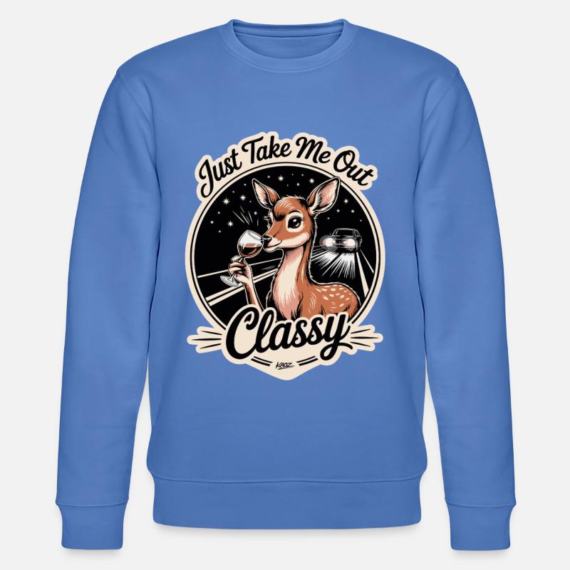 Nimm mich einfach stilvoll mit raus - Stanley/Stella Unisex Bio-Sweatshirt CHANGER  - Blau