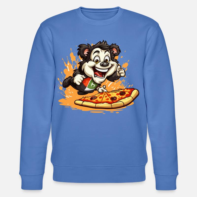 Pizza Panda Sprint - Stanley/Stella Unisex Bio-Sweatshirt CHANGER  - Blau