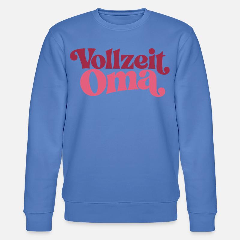 Vollzeit Oma | Großmutter Geschenk - Stanley/Stella Unisex Bio-Sweatshirt CHANGER - Blau