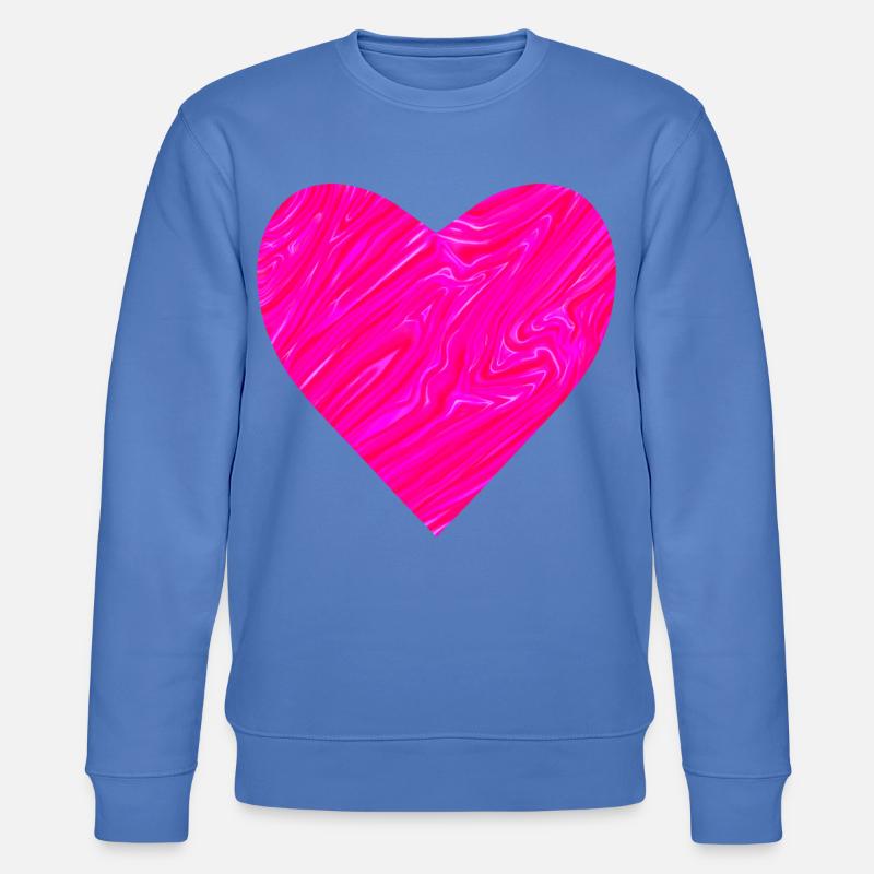 Neon Herz zum Muttertag - Stanley/Stella Unisex Bio-Sweatshirt CHANGER - Blau