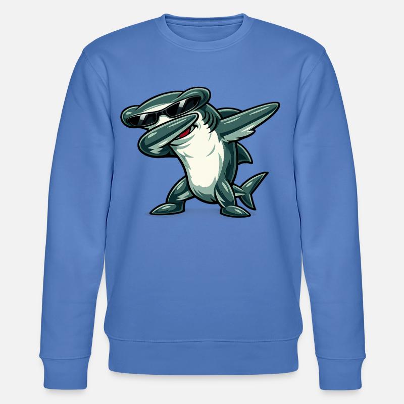 Dabbing Hammerhai - Stanley/Stella Unisex Bio-Sweatshirt CHANGER - Blau