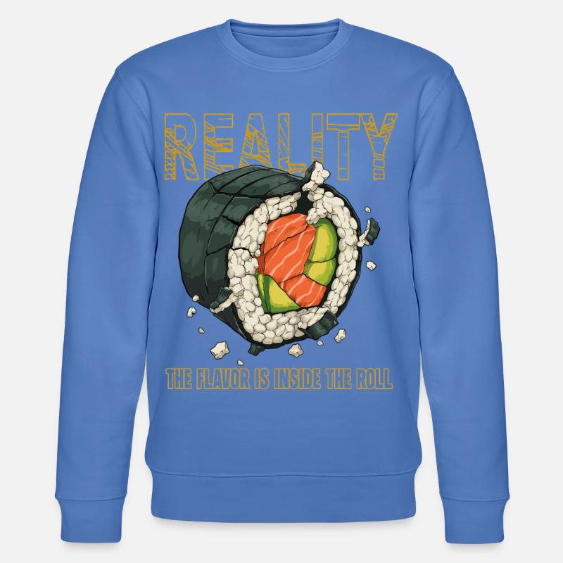 Sushi Roll Réalité Saveur Intérieure - Sweat bio CHANGER Stanley/Stella Unisexe - bleu