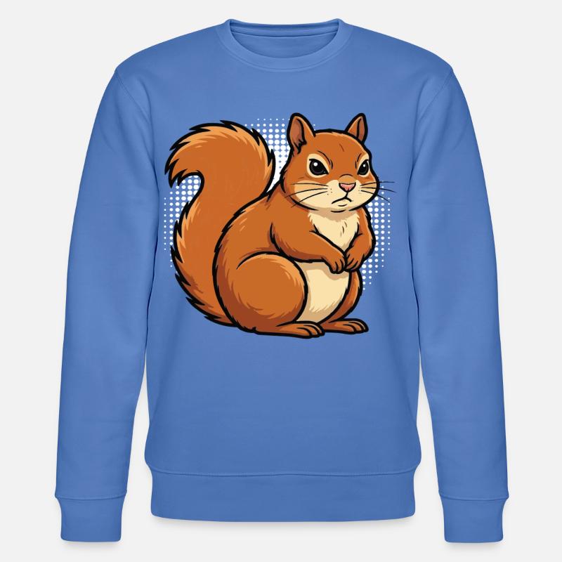 Squirrel Squirrel Squirrel Lover Rodent - Stanley/Stella CHANGER Unisex Organic Sweatshirt - bright blue