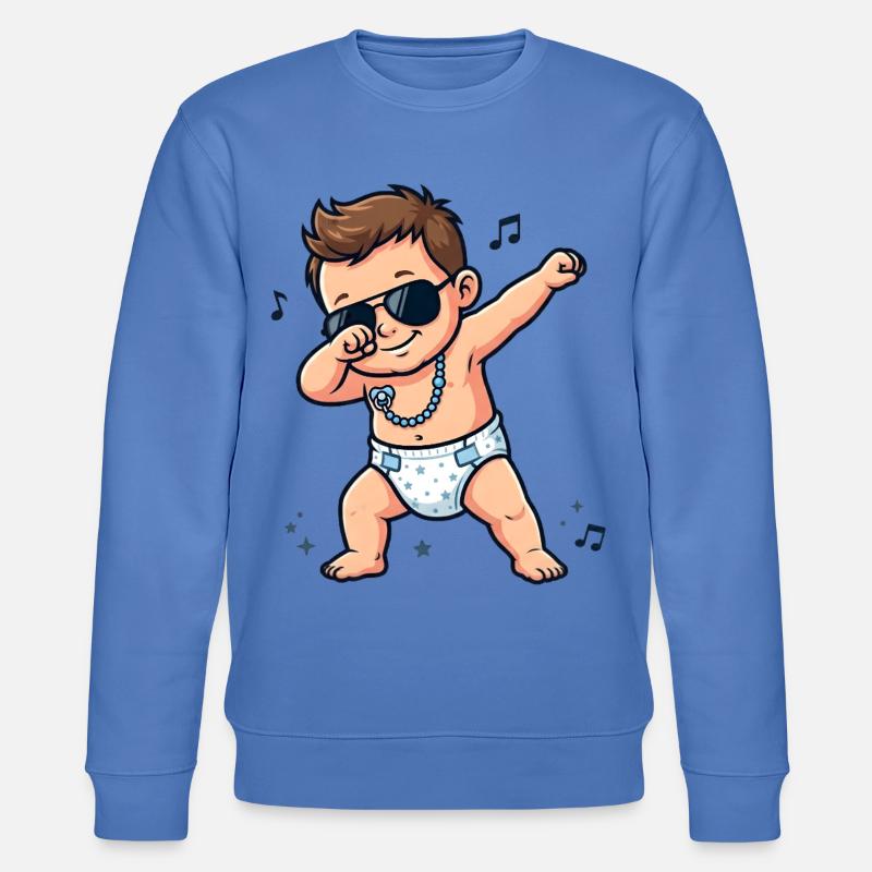 Bébé mignon – garçon brun - Sweat bio CHANGER Stanley/Stella Unisexe - bleu