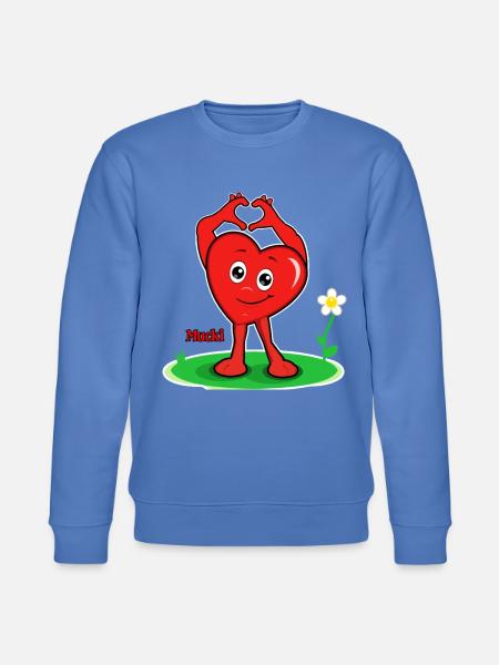 Mucki Love-Vibes - Stanley/Stella Unisex Bio-Sweatshirt CHANGER - Blau