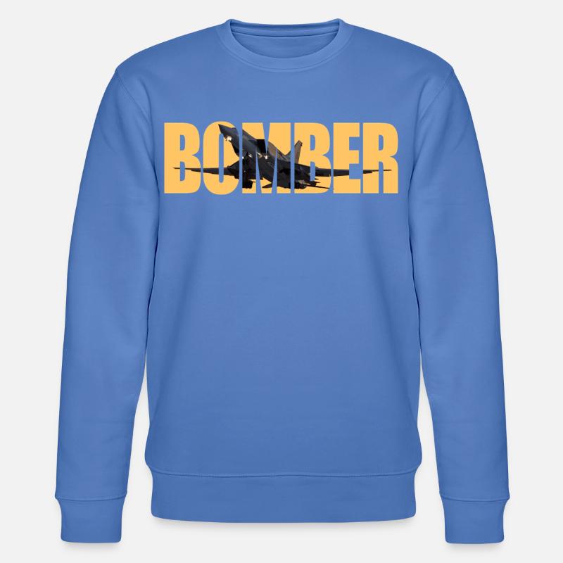 Bomber Tu-22 M3 - Stanley/Stella CHANGER Unisex Organic Sweatshirt - bright blue