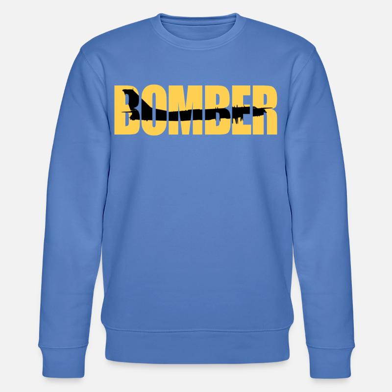 Bomber Tu-95 - Stanley/Stella CHANGER Unisex Organic Sweatshirt - bright blue