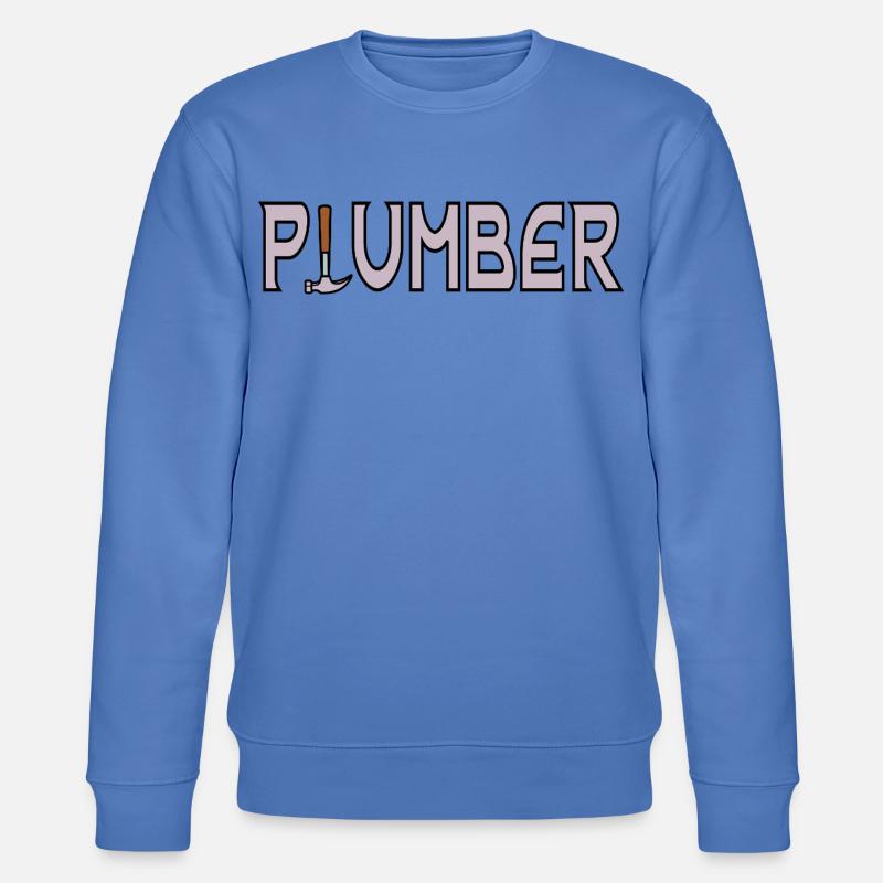 Klempner-Papa - Stanley/Stella Unisex Bio-Sweatshirt CHANGER  - Blau