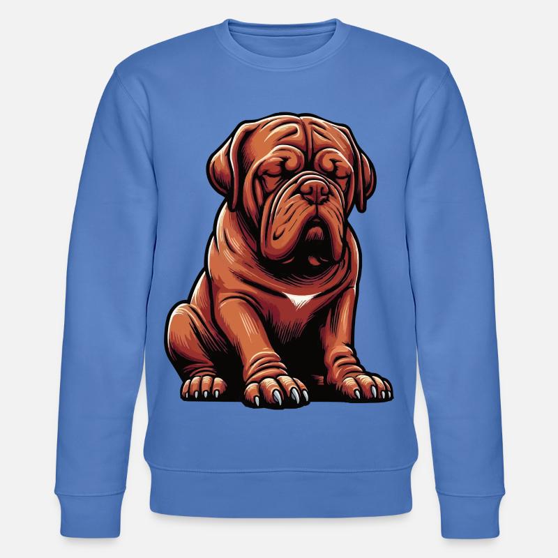 Mastiff de Bordeaux Propriétaire du Mastiff de Bordeaux - Sweat bio CHANGER Stanley/Stella Unisexe - bleu