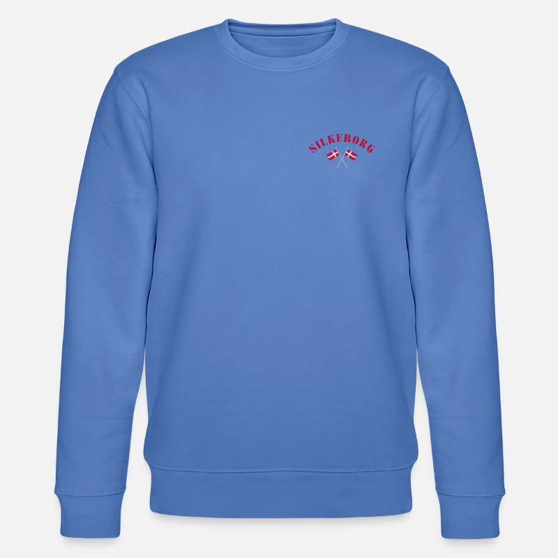 Silkeborg Danemark Drapeaux Design - Sweat bio CHANGER Stanley/Stella Unisexe - bleu