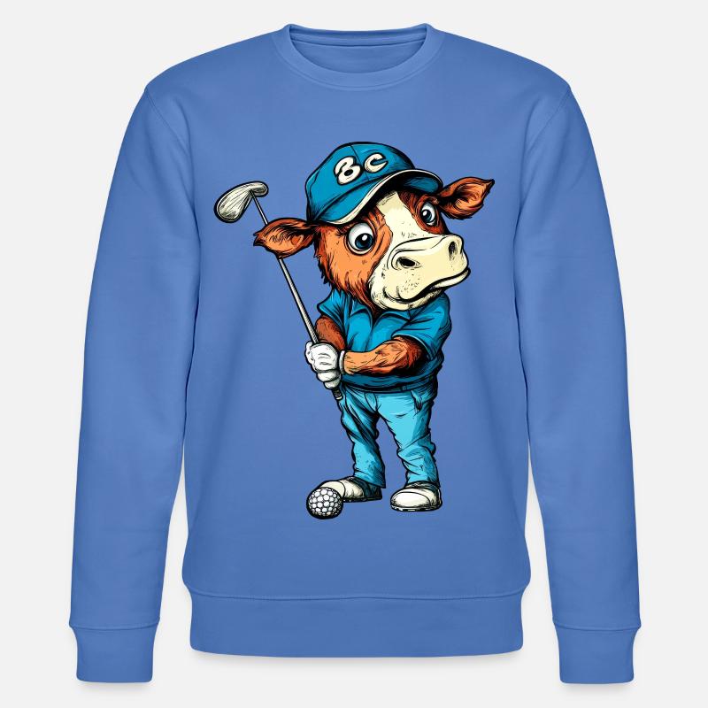Kuh Golf - Stanley/Stella Unisex Bio-Sweatshirt CHANGER  - Blau