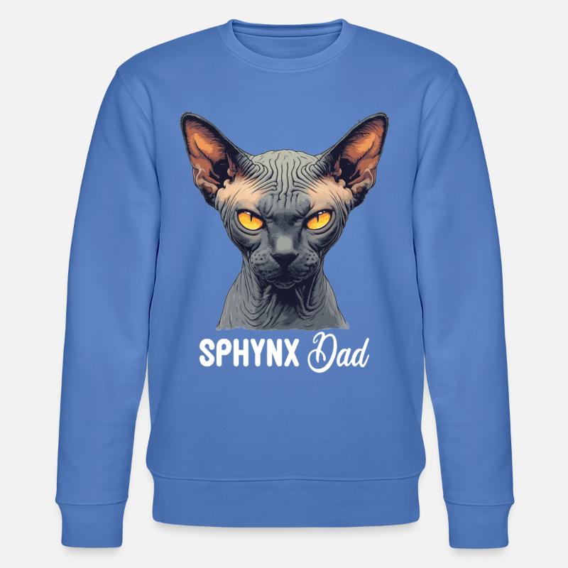Sphynx Kitten Sphynx Cat - Stanley/Stella CHANGER Unisex Organic Sweatshirt - bright blue