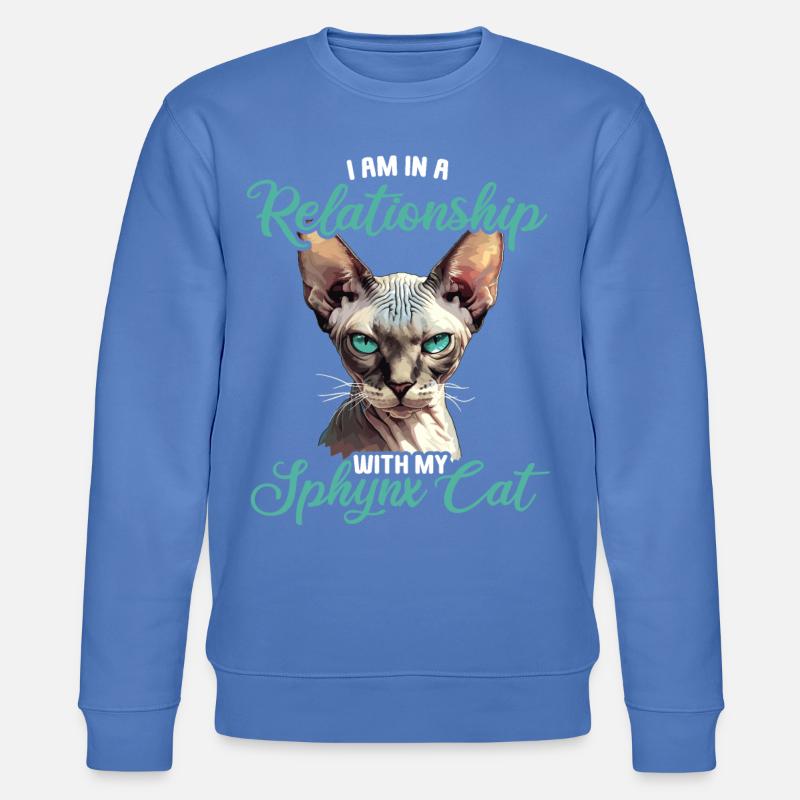Sphynx Kätzchen Sphynx Katze - Stanley/Stella Unisex Bio-Sweatshirt CHANGER  - Blau