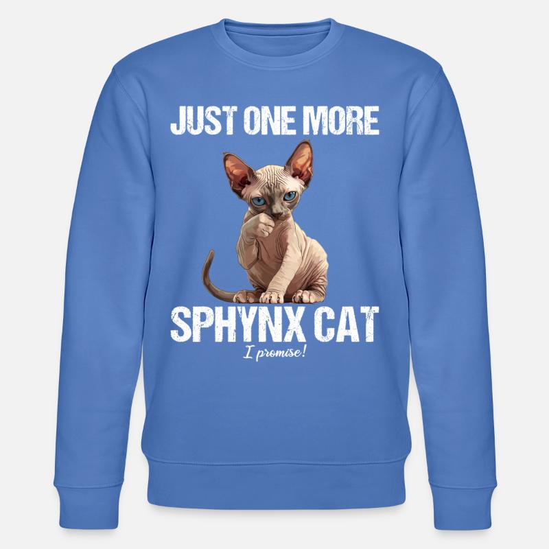 Chaton Sphynx Chat Sphynx - Sweat bio CHANGER Stanley/Stella Unisexe - bleu