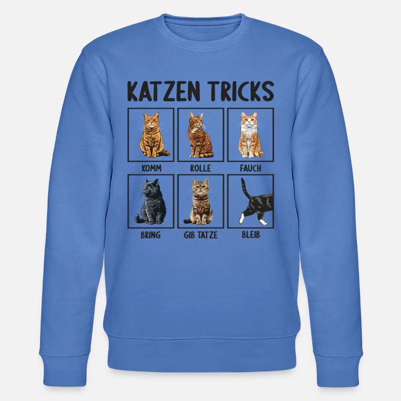 Chat Chats Astuces Chats Drôles - Sweat bio CHANGER Stanley/Stella Unisexe - bleu