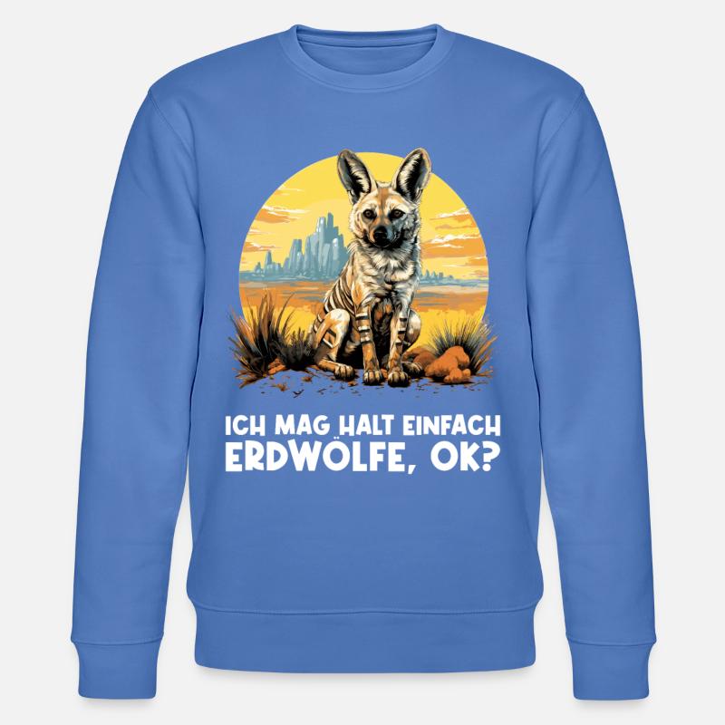 Loups d’Aardwolf - Sweat bio CHANGER Stanley/Stella Unisexe - bleu