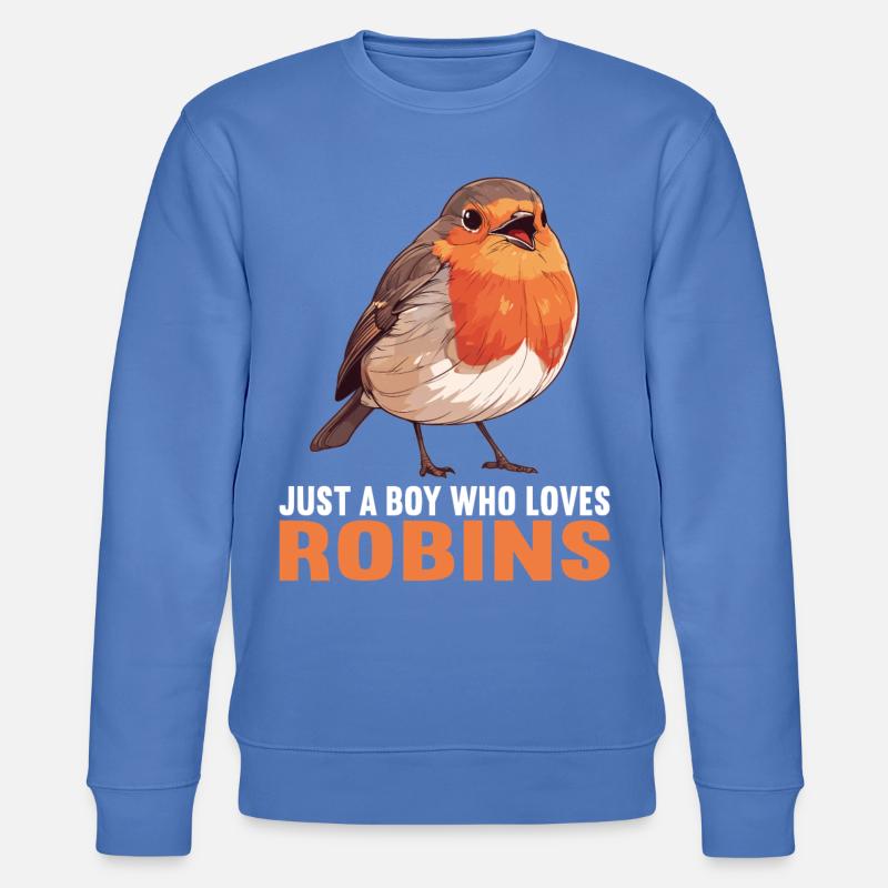Robin Rotkehlchen - Stanley/Stella Unisex Bio-Sweatshirt CHANGER  - Blau