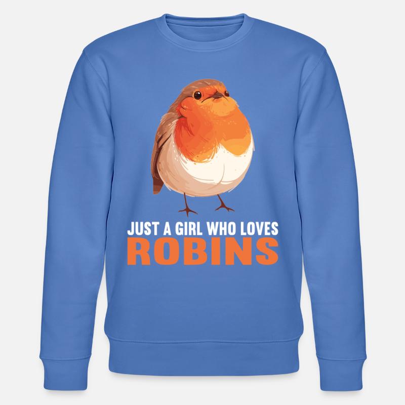Robin Rotkehlchen - Stanley/Stella Unisex Bio-Sweatshirt CHANGER  - Blau
