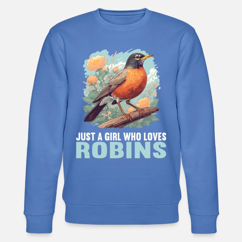 Robin Rotkehlchen - Stanley/Stella Unisex Bio-Sweatshirt CHANGER  - Blau