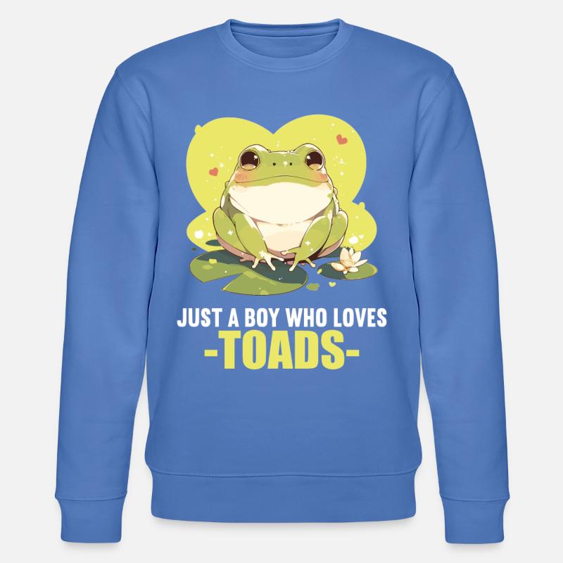 Toad Kröten Kröte - Stanley/Stella Unisex Bio-Sweatshirt CHANGER  - Blau