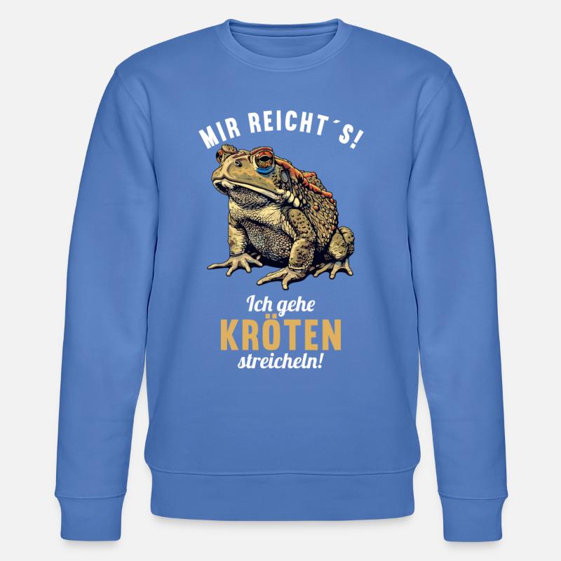 Toad Kröten Kröte - Stanley/Stella Unisex Bio-Sweatshirt CHANGER  - Blau