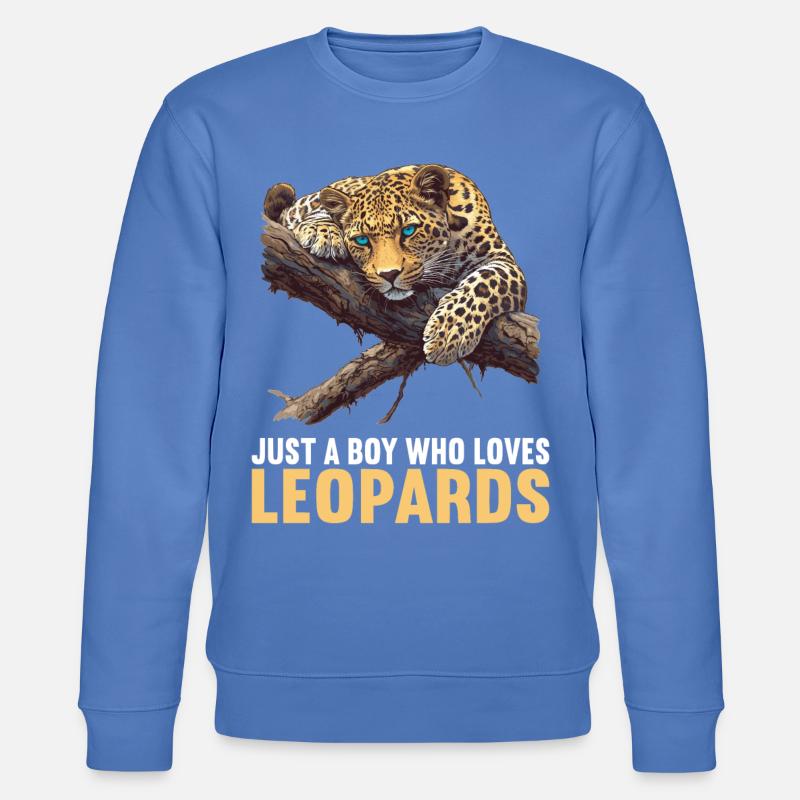 Léopard léopard - Sweat bio CHANGER Stanley/Stella Unisexe - bleu