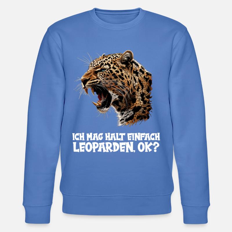 Léopard léopard - Sweat bio CHANGER Stanley/Stella Unisexe - bleu