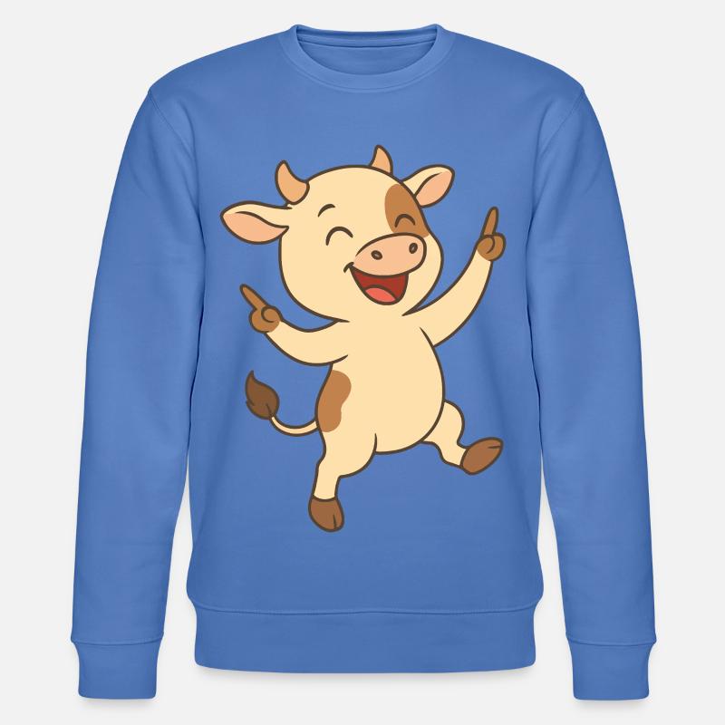 Glückliches Kälbchen - Stanley/Stella Unisex Bio-Sweatshirt CHANGER  - Blau