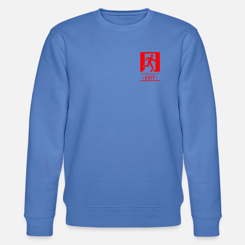 Emergency EXIT Basic Red - Sweat bio CHANGER Stanley/Stella Unisexe - bleu