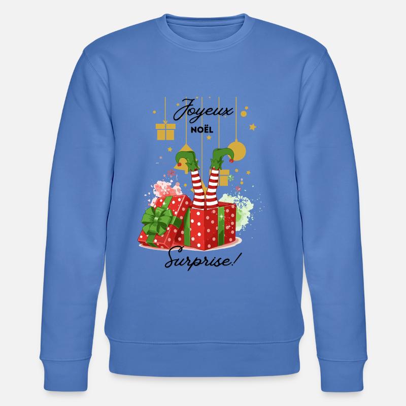 Joyeux_noel_surprise - Stanley/Stella Unisex Bio-Sweatshirt CHANGER  - Blau
