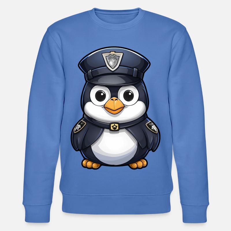 Polizei Pinguin - Stanley/Stella Unisex Bio-Sweatshirt CHANGER  - Blau