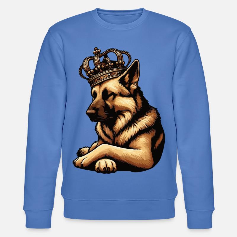 Deutscher Schäferhund Schäferhunde Schäferhunde - Stanley/Stella Unisex Bio-Sweatshirt CHANGER  - Blau