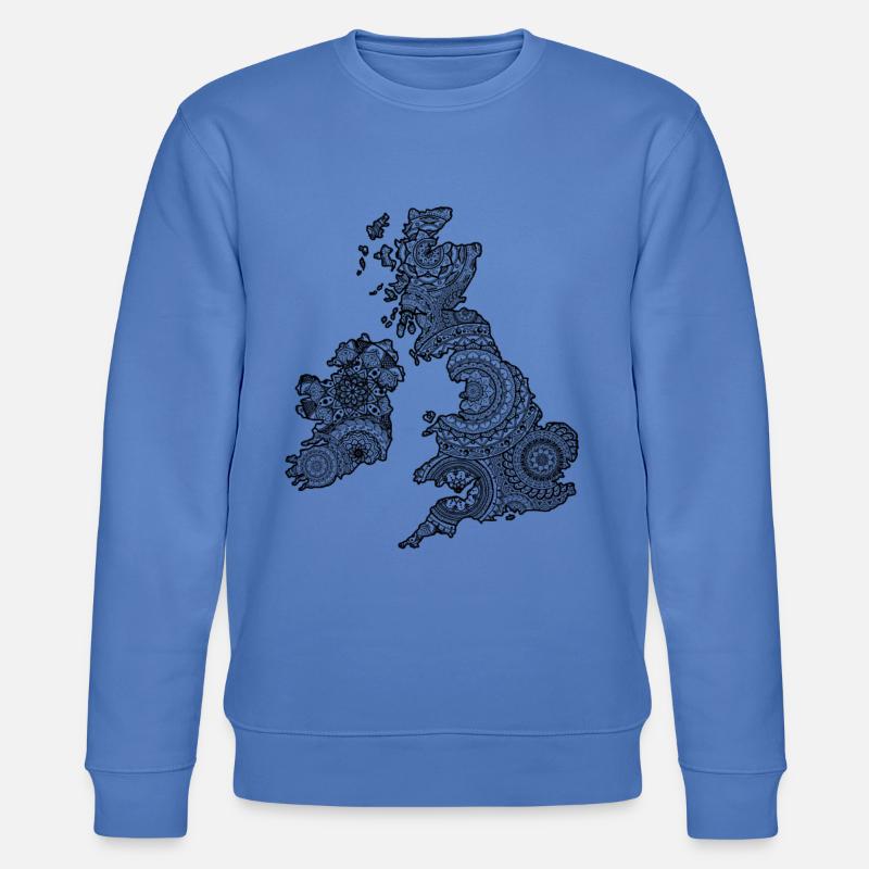 UK Mandala - Stanley/Stella Unisex Bio-Sweatshirt CHANGER  - Blau