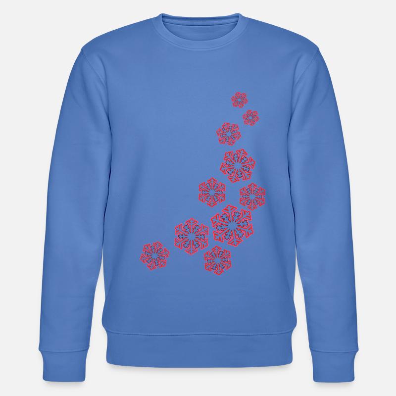 Schneeflocken - Stanley/Stella Unisex Bio-Sweatshirt CHANGER  - Blau